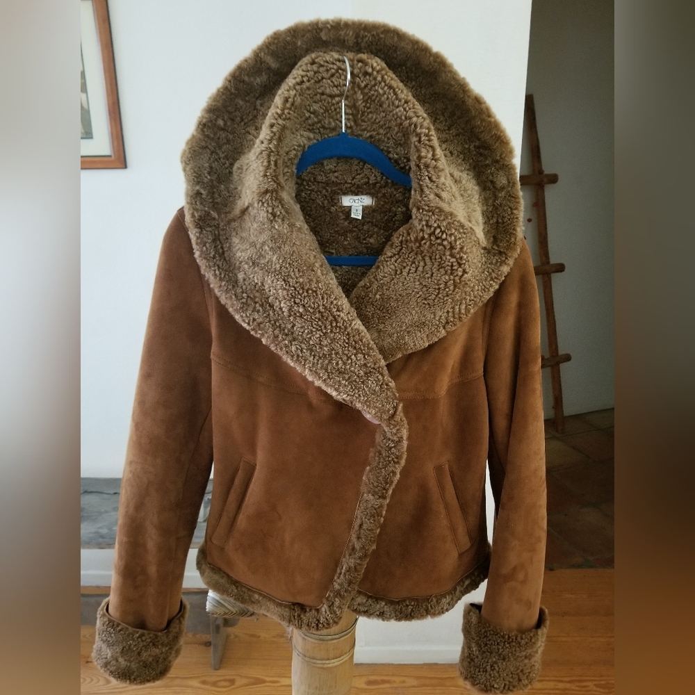 Cache Cinnamon Shearling Jacket 8 - image 4
